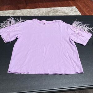 La’Ros women’s medium light purple top